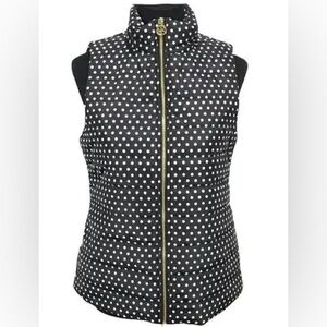 Black and White “ MICHAEL KORS” Polka Dot Puffer Vest‼️